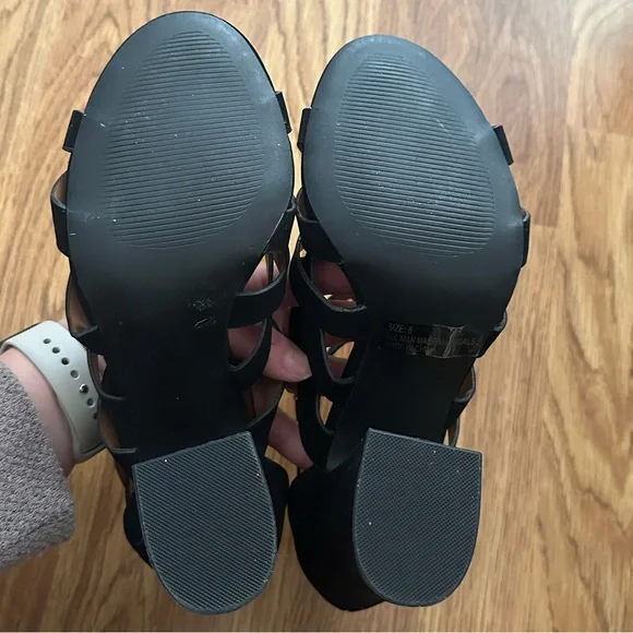 Black Suede Heels - Picture 4 of 5